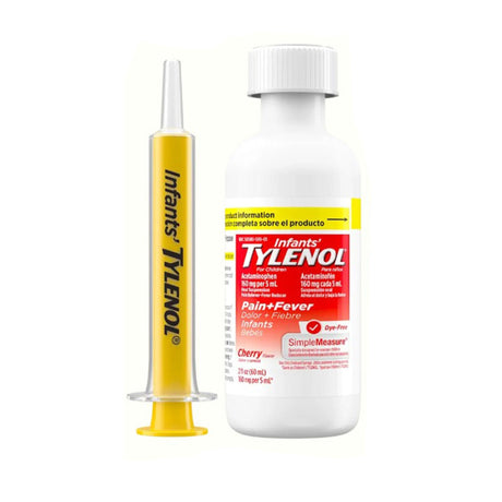 Infants' Tylenol Dye-Free Acetaminophen Oral Suspension, 160 mg/5 mL, 2 oz