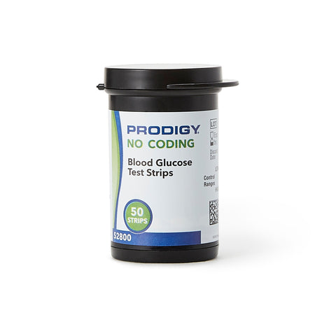 Prodigy Blood Glucose Test Strips, No Coding, 50 Count