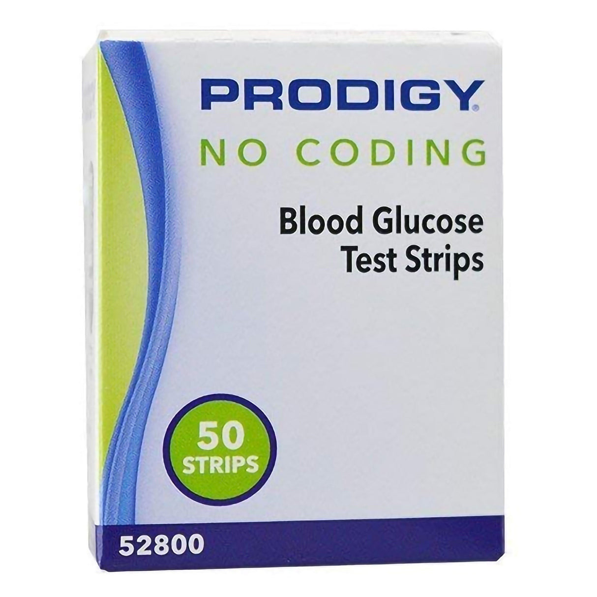 Prodigy Blood Glucose Test Strips, No Coding, 50 Count