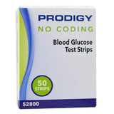 Prodigy Blood Glucose Test Strips, No Coding, 50 Count