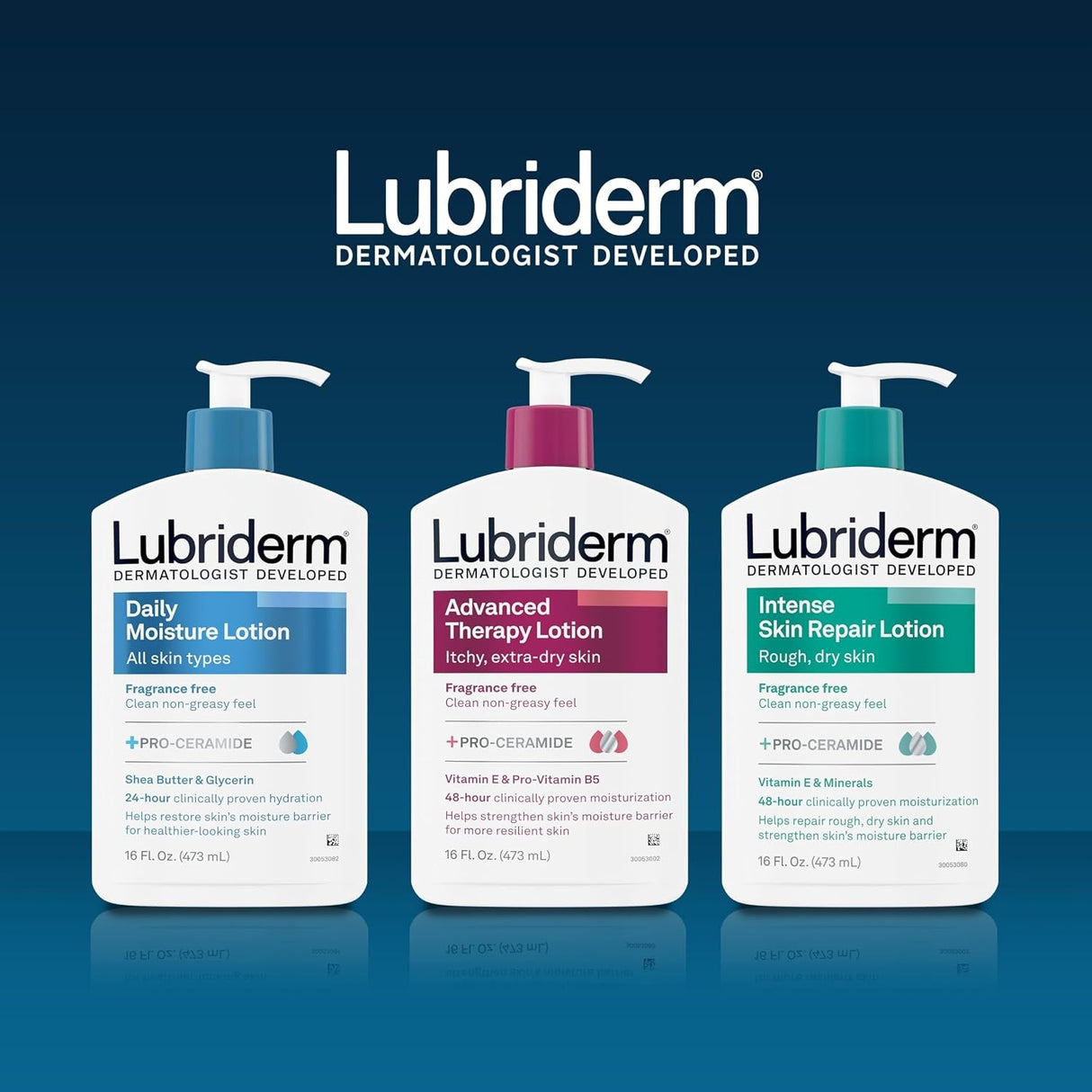 Lubriderm Advanced Therapy Lotion, Fragrance Free, 16 fl oz
