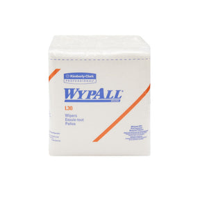 WypAll GeneralClean L30, Multipurpose Task Wipe, Heavy Duty, White, Double Re-creped DRC Cellulose, NonSterile, Disposable, 12 x 12.5" - 05812 - LL Medico