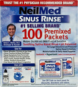 NeilMed Sinus Rinse Kit, Saline Nasal Rinse, Powder for Solution - 05928000200 - LL Medico