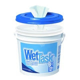 WypAll PowerClean WetTask, Multipurpose Task Wipe, White, Spunlace, NonSterile, Disposable, 6 x 12" - 06001 - LL Medico