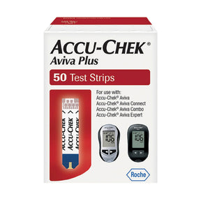 Roche Accu-Chek Aviva Plus Blood Glucose Test Strips, 50 Count