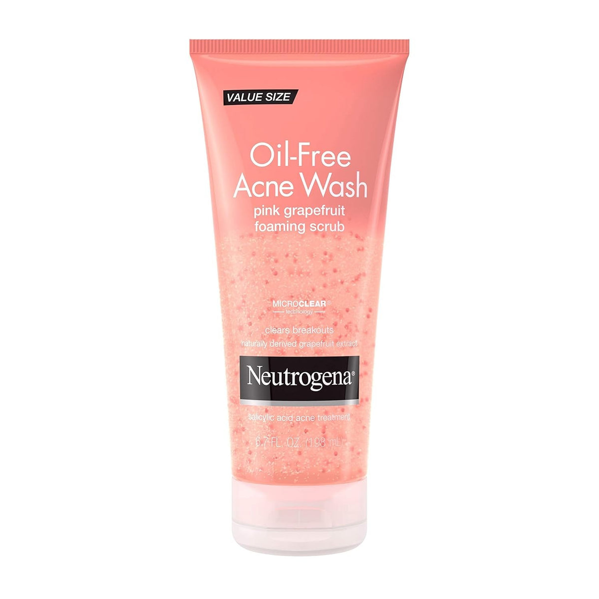 Neutrogena Oil-Free Acne Wash Pink Grapefruit Foaming Scrub, 6.7 fl oz
