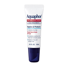 Aquaphor Lip Protectant + Sunscreen Ointment, Broad Spectrum SPF 30, Unflavored, 0.35 oz, Box of 6