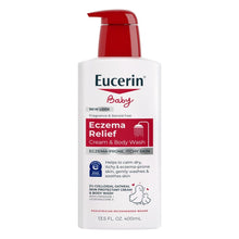 Eucerin Baby Eczema Relief Cream & Body Wash, Unscented, 13.5 fl oz