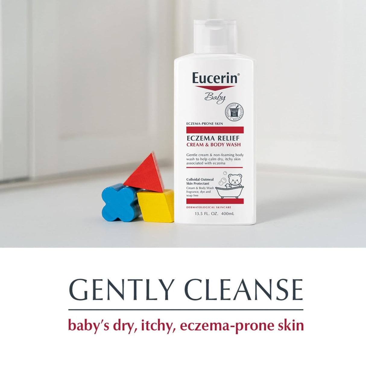Eucerin Baby Eczema Relief Cream & Body Wash, Unscented, 13.5 fl oz