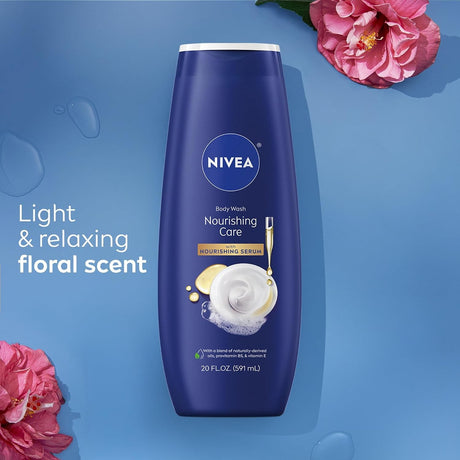 Nivea Body Wash Nourishing Care with Nourishing Serum, 20 fl oz