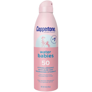 Coppertone Water Babies Sunscreen Spray, SPF 50, 6 oz