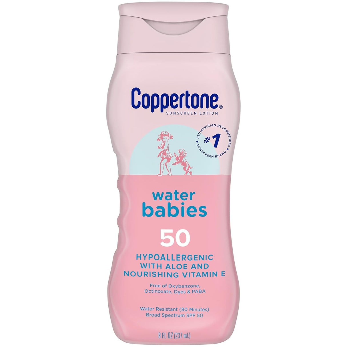 Coppertone Water Babies Sunscreen Lotion, SPF 50, 8 fl oz