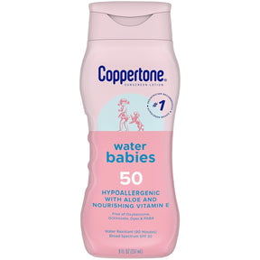 Coppertone Water Babies Sunscreen Lotion, SPF 50, 8 fl oz