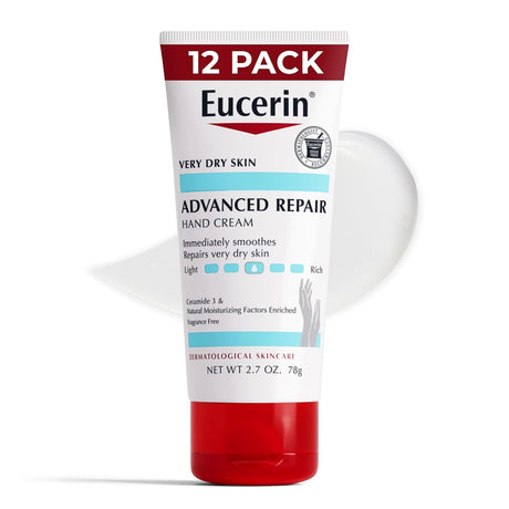 Eucerin Advanced Repair Hand Cream, Fragrance Free, 2.7 oz