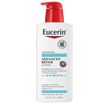 Eucerin Advanced Repair Lotion, Fragrance Free, 16.9 fl oz
