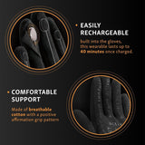 Intellinetix Vibration Therapy Gloves, Left & Right Hand, Large