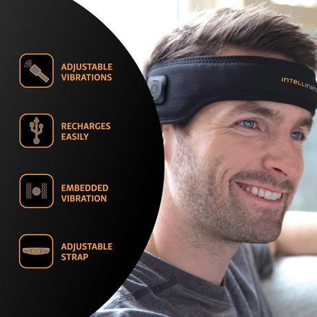 Intellinetix Vibration Therapy Headache Band, One Size Fits Most