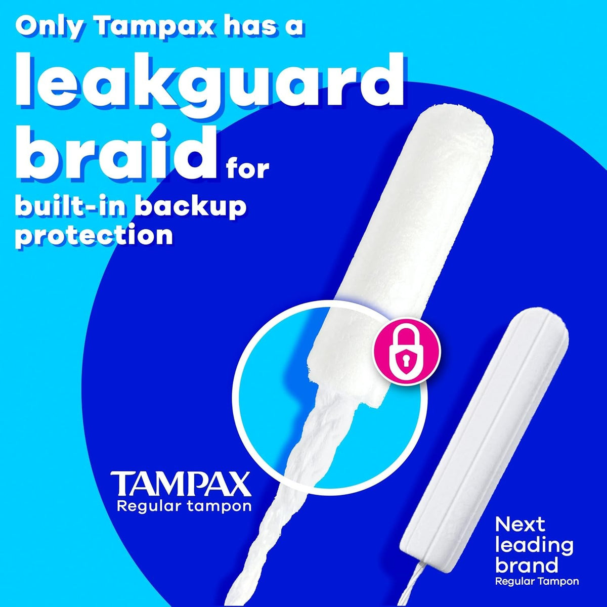 Tampax Pearl Tampons Super Absorbency, Unscented, 50 Count