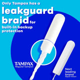 Tampax Pearl Tampons with Leakguard Braid, Light Absorbency, Unscented, 100 Count