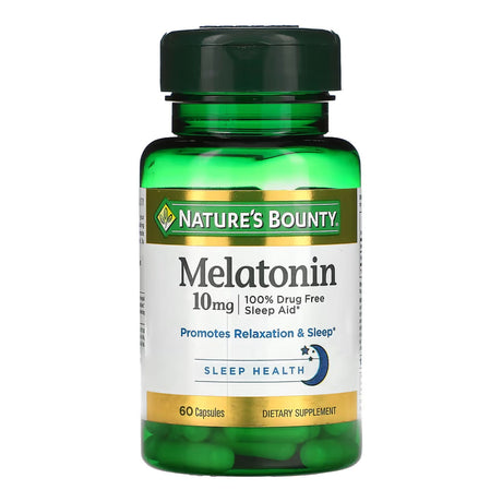 Nature's Bounty Melatonin 10 mg Capsules, Sleep Aid