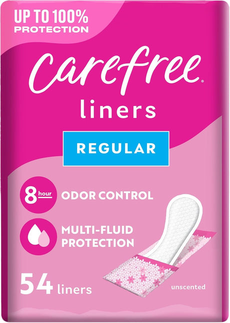 Carefree Liners Regular, Unscented, Pack of 54