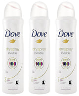 Dove Dry Spray Invisible Antiperspirant, Clear Finish Sheer Fresh Scent, 3.8 oz