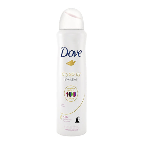 Dove Dry Spray Invisible Antiperspirant, Clear Finish Sheer Fresh Scent, 3.8 oz