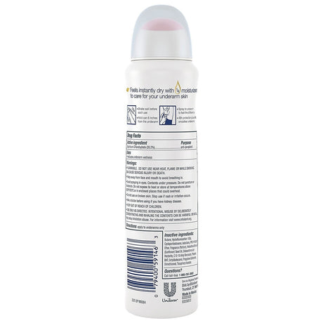 Dove Dry Spray Invisible Antiperspirant, Clear Finish Sheer Fresh Scent, 3.8 oz