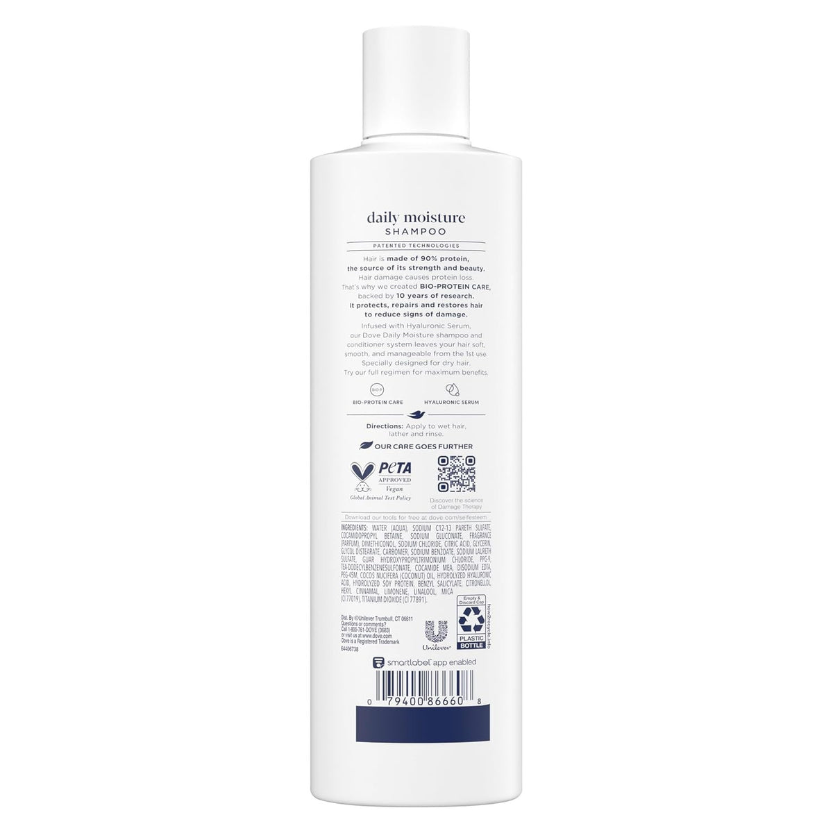Dove Daily Moisture Damage Therapy Shampoo, 12 fl oz