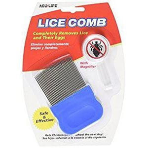 Acu-Life Metal Lice Comb with Magnifier, Single