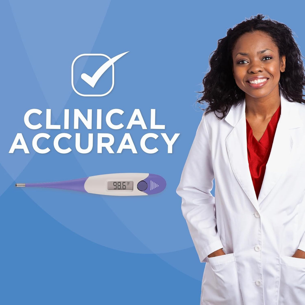 Veridian Oral & Rectal Digital Stick Thermometer, Flex Tip
