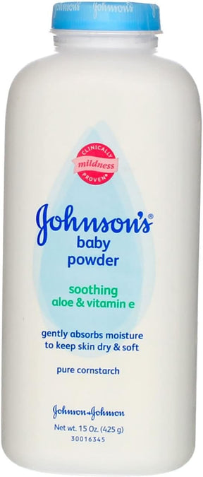 Johnson's Aloe & Vitamin E Baby Powder, Fresh Scent, 15 oz