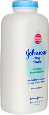 Johnson's Aloe & Vitamin E Baby Powder, Fresh Scent, 15 oz