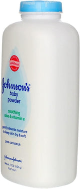 Johnson's Aloe & Vitamin E Baby Powder, Fresh Scent, 15 oz