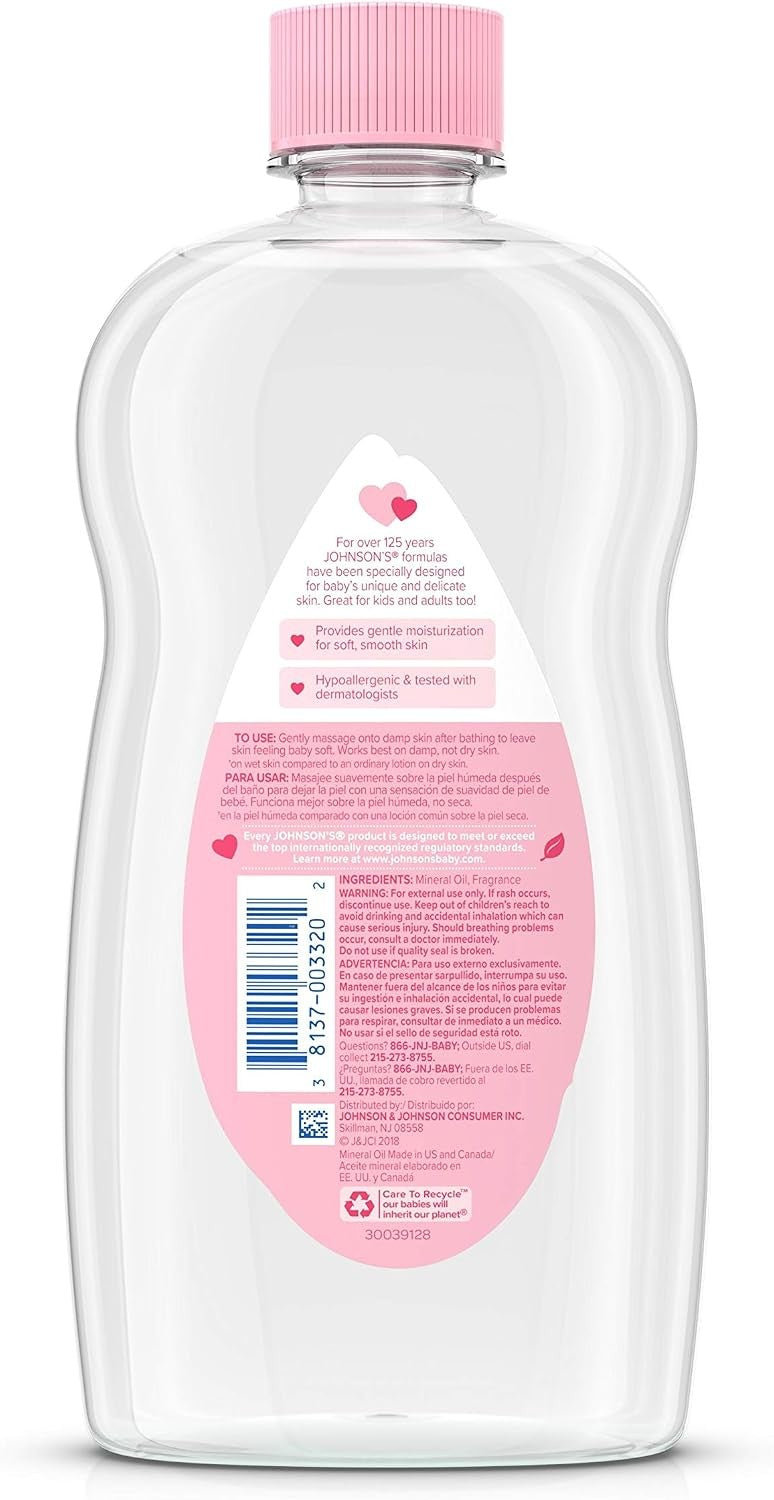 Johnson's Baby Oil, 20 fl oz