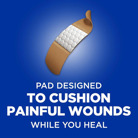 Band-Aid Flexible Fabric Tan Adhesive Strip, Assorted Sizes