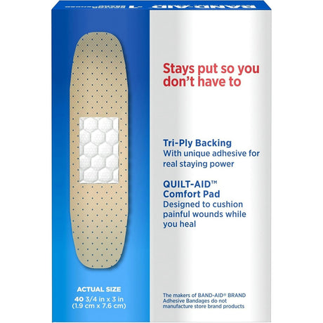 Band-Aid Tru-Stay Adhesive Strip, 3/4 x 3 Inch