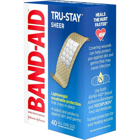 Band-Aid Tru-Stay Adhesive Strip, 3/4 x 3 Inch