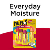 Carmex Minis Moisturizing Lip Balm SPF 15 Tubes, Assorted Flavors, 0.18 oz Each