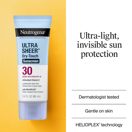 Neutrogena Ultra Sheer Dry-Touch Sunscreen Lotion, SPF 30, 3 fl oz