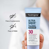 Neutrogena Ultra Sheer Dry-Touch Sunscreen Lotion, SPF 30, 3 fl oz