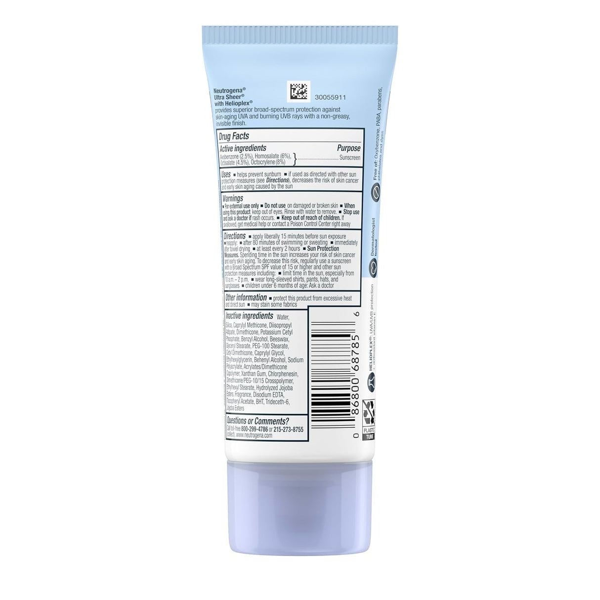 Neutrogena Ultra Sheer Dry-Touch Sunscreen Lotion, SPF 30, 3 fl oz