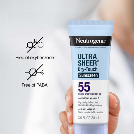 Neutrogena Ultra Sheer Dry-Touch Sunscreen Lotion, SPF 55, 3 Fl Oz