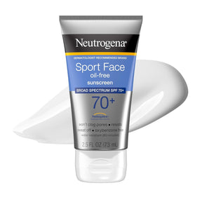 Neutrogena Sport Face Oil-Free Sunscreen Lotion SPF 70+, 2.5 oz