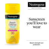 Neutrogena Beach Defense Sunscreen Lotion, SPF 30, 6.7 fl oz