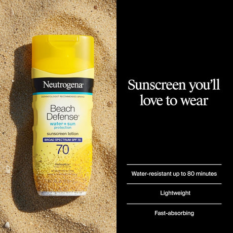 Neutrogena Beach Defense Sunscreen Lotion SPF 70, 6.7 oz