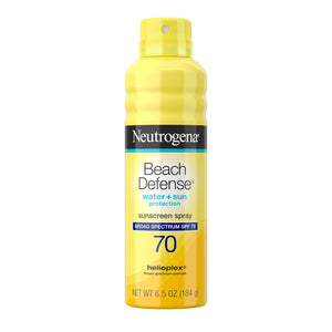 Neutrogena Beach Defense Water + Sun Protection Sunscreen Spray SPF 70, 6.5 oz