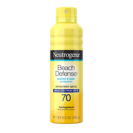 Neutrogena Beach Defense Water + Sun Protection Sunscreen Spray SPF 70, 6.5 oz
