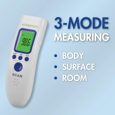 Veridian Non-Contact Infrared Thermometer, LCD Display