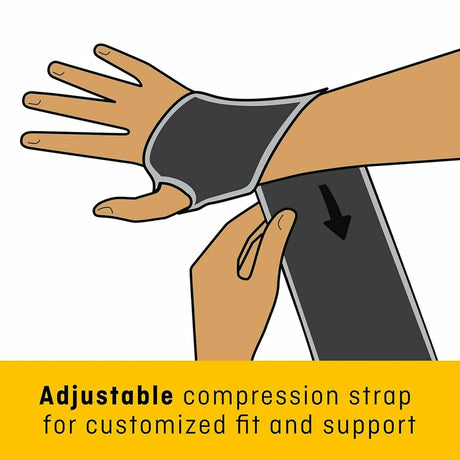 3M Futuro Adult Sport Wrist Support, Adjustable from 4.5 to 9.5 Inches